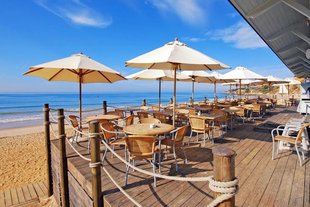 Windsicherung für Ampelschirme.